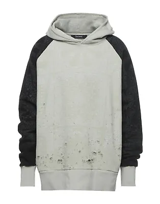 Buy RRP €525 MASSIMO SABBADIN Pullover Hoodie Size M Oversized Destroyed Worn Look • 5.50£