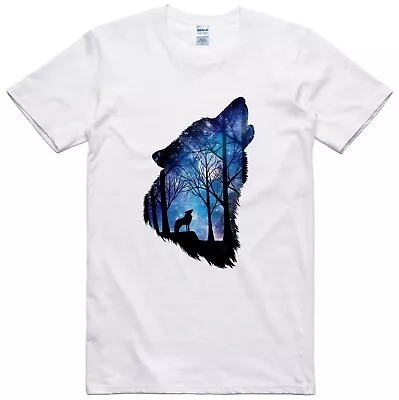 Buy Howling Wolf T Shirt Unisex Nature Design Tee • 8.99£