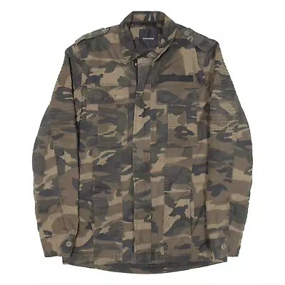 Buy CLOCKHOUSE Military Style Mens Jacket Green Camouflage M • 22.99£