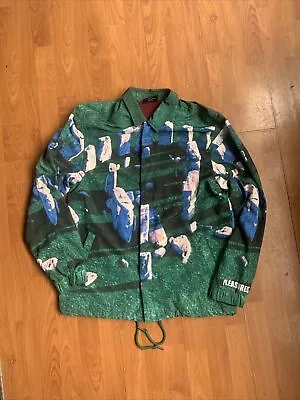 Buy Pleasures “Questions” Coach Jacket – All Over Stonehenge Print. UK Small • 60£
