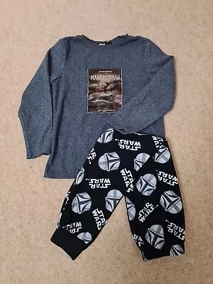 Buy Boys Star Wars Fleece Pajamas Age 8-9 • 2.50£