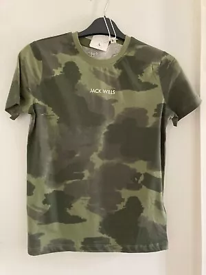 Buy Jack Wills Kids Paint Stroke T-Shirt Regular Fit 9-10 Years • 4.99£