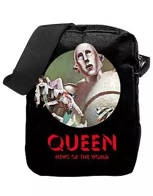 Buy Queen Crossbody Bag News Of The World Band Logo New Official Black • 19.95£