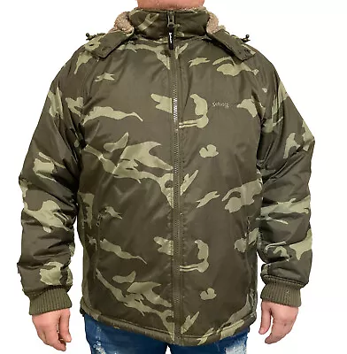 Buy Schott Mens Camoflage Jacket With Hood (XXL) • 50£