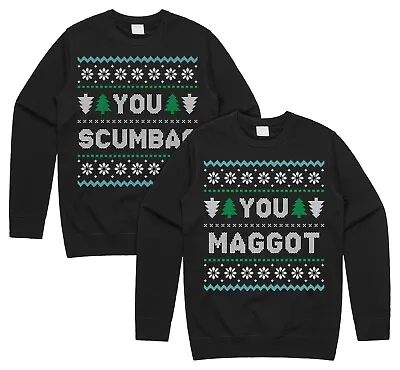 Buy You Scumbag You Maggot Matching Christmas Jumper Set Sweatshirt Top  Gift Xmas • 23.99£