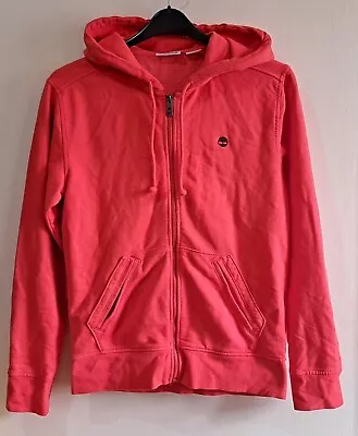 Buy Mens Timberland Hoodie Small Red Full Zip Up Hooded Jacket Red • 10.50£