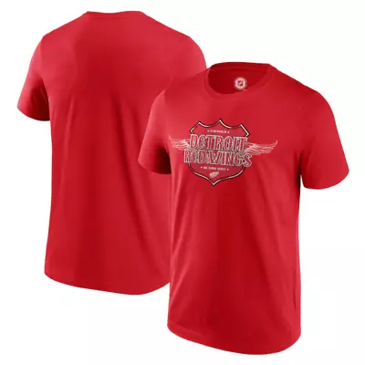 Buy Detroit Red Wings T-Shirt Men's NHL Ice Hockey Global Series Top - New • 9.99£
