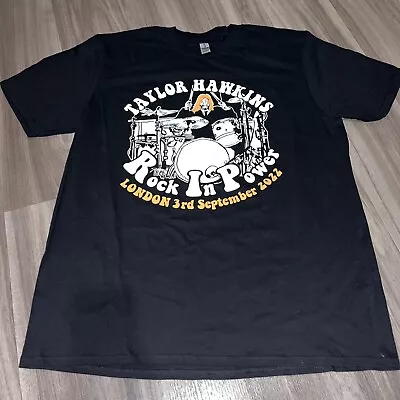 Buy Gildan Taylor Hawkins Foo Fighters Rock In Power RIP London Tribute Shirt XL • 49.99£