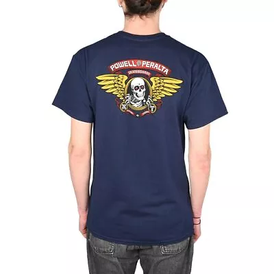 Buy Powell Peralta Winged Ripper S/S T-Shirt - Navy • 34.99£