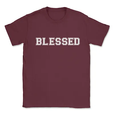 Buy Blessed Slogan T-shirt Top Christian Religion Tee Gift Idea • 13.99£