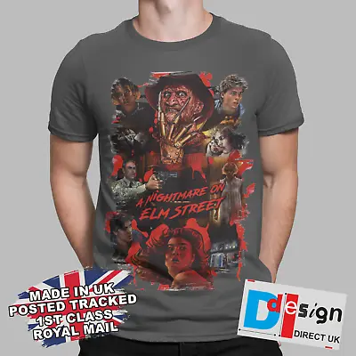 Buy A Nightmare On Elm Street Movie Halloween Horror T-shirt Retro Tee Unisex Gift   • 9.99£