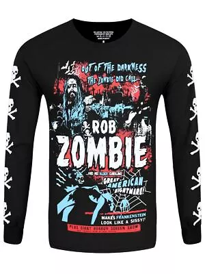 Buy Rob Zombie Zombie Call Mens Black Long Sleeve T-Shirt • 23.99£