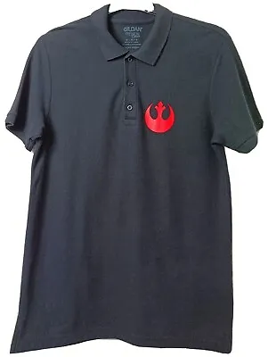 Buy Star Wars Men's 'Fly Casual' Polo Shirt Empire Rebel Alliance Size M • 7.45£