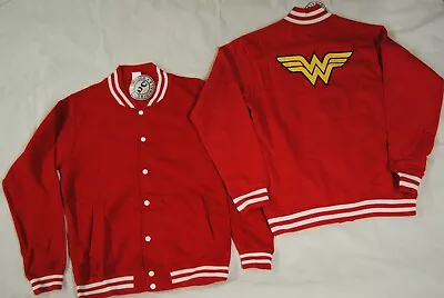 Buy Wonder Woman Logo Red Varsity Baseball Jacket New Official Dc Comics Superhero  • 19.99£
