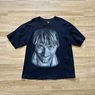 Buy Vintage Kurt Cobain End Of Music Big Face Shirt Men’s Size XL 90’s Nirvana Rare • 200£