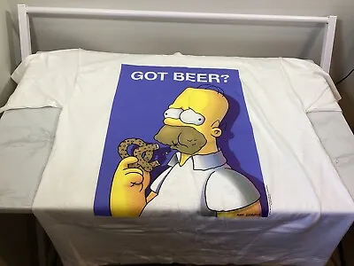 Buy Vintage 1997 Single Stitch The Simpsons T-Shirt Homer Size XL Never Been Worn • 19.99£