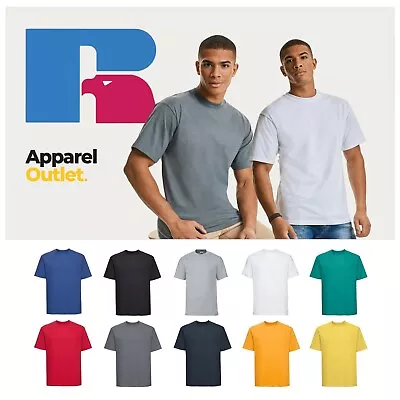 Buy Russell Authentic Classic Ringspun T-Shirt - Short Sleeve Athletic Casual Tee • 7.25£