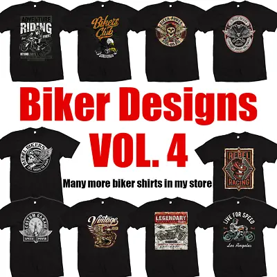 Buy Biker T Shirts Vol 4, Motorcycle, Motorbike T Shirt, Cafe Racer, Chopper, Bobber • 9.99£
