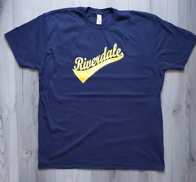 Buy Riverdale High Unisex T-shirt Size XXXL Gildan Navy Blue 100% Cotton • 9.99£