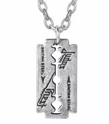 Buy Judas Priest: Razorblade Pendant, Necklace, Metal Rocker Gift, Alchemy England • 13.85£