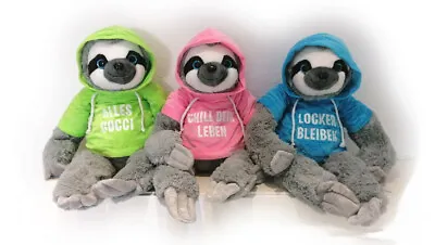 Buy  SLOTH RELAX Plush Stuffed Animal With Hoodie 30.40, 50 Or 70cm.3 Colors • 10.84£