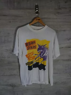 Buy Rolling Stones Original 1990 Urban Jungle Vintage White Mens T Shirt XL • 55.19£