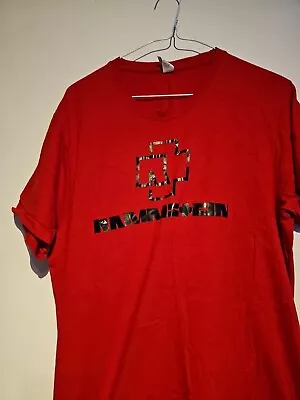 Buy Rammstein Red Logo Tshirt Large • 5.99£