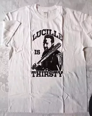 Buy Walking Dead T-Shirt, 'Negan Lucile' White  Size Large • 6£