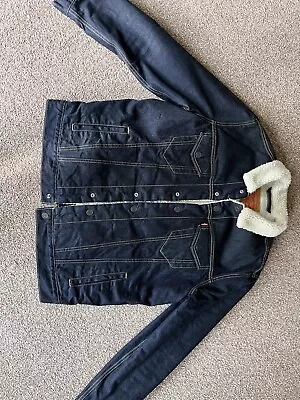 Buy Mens Levis Sherpa Denim Jacket Large • 85£