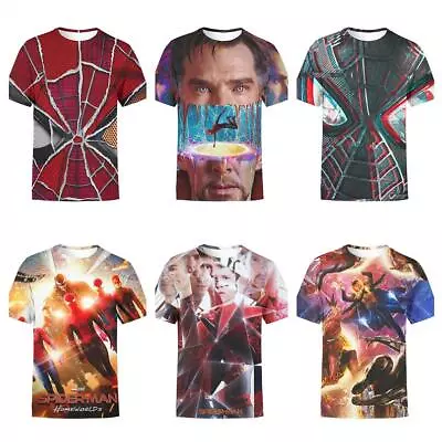 Buy Kid's Spider-Man No Way Home 3D T Shirt Short Sleeved Shirt Sweat Absorbing Tops • 10.99£