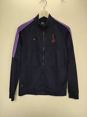 Buy Child's Tottenham Hotspur Jacket XL Navy Zip Front Standup Collar Purple Stripe • 10£