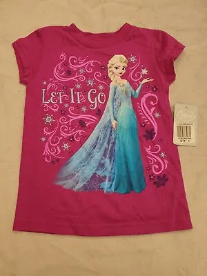 Buy Disney Store Girls 2 - 3 Years Elsa - Frozen -  Let It Go  Short Sleeve T-Shirt • 5.95£