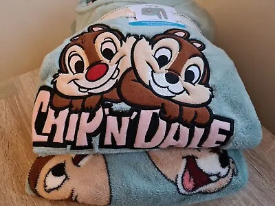 Buy Ladies Disney Chip N Dale Chipmunk Cosy Fleece Winter Pyjamas Women's PJ S 10-12 • 28.50£