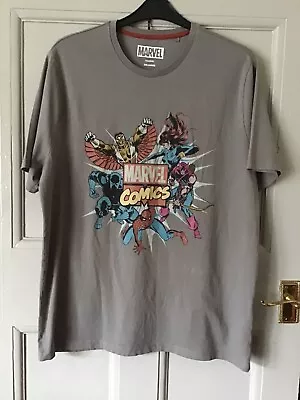 Buy Marvel Comics 30” Long.XXL Grey Cotton T-shirt  • 4.99£
