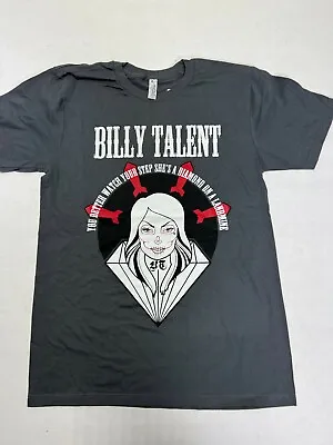 Buy BILLY TALENT  You Better Watch Your Step ,,,2013 T-SHIRT NEW Grey New OFFICIAL • 17£