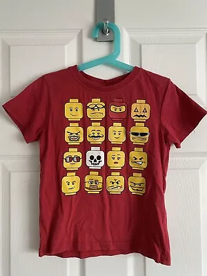 Buy Lego Faces Red T-shirt Boys/girls 3-4 Years. Small Mark, See Pics.  • 5£