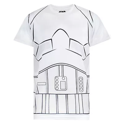 Buy Star Wars Mens Storm Trooper Costume T-Shirt NS5259 • 14.39£