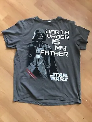 Buy Men’s Star Wars Grey Darth Vader T-Shirt Size Medium • 1.99£