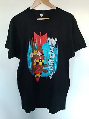 Buy Vintage Single Stitch T Shirt Wile E Coyote Mens Size Medium 1990 Looney Tunes • 20£