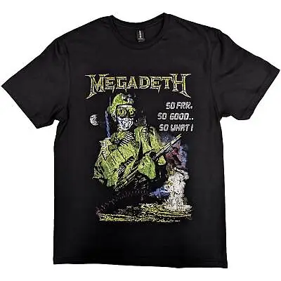 Buy Megadeth 'So Far So Good So What Explosion Vintage' T-Shirt - NEW & OFFICIAL! • 16.29£