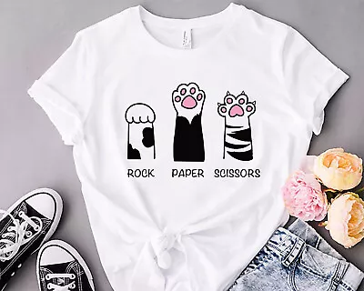 Buy Personalized T-Shirt For Mens T-shirt For Women Kids Tshirt, Rock Paper Scissors • 5.99£