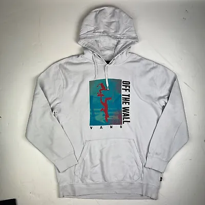 Buy Vans Skate Mens Off The Wall Graphic Pullover Hoodie White Used XL Photo Print • 35£