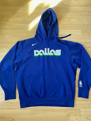 Buy NIKE NBA Dallas Mavericks City Edition Fleece Hoodie Rush Blue Size Med (Doncic) • 25£