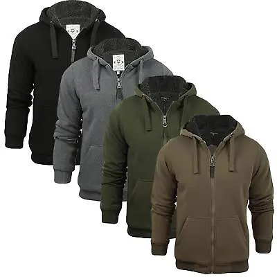 Buy Mens Sherpa Lined Hooded Brave Soul Zipped Sweatshirt Hoodie Warm Coat Jacket • 18.99£
