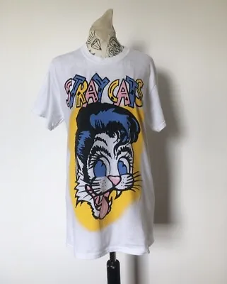 Buy Stray Cats Rockerbilly Punk Band Tshirt - Size A • 18£