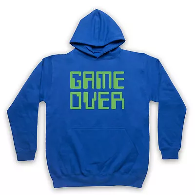 Buy Game Over Hipster Retro Slogan Computer End Life Geek Unisex Adults Hoodie • 27.99£