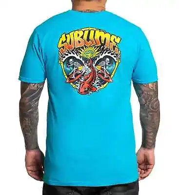 Buy BRAND NEW Sullen X Sublime BADFISH TEE SHIRT BLUE LARGE-3XLARGE LIMITED RELEASE • 42.88£