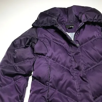 Buy ANA A New Approach Jacket Womens Size S Full Zip High Collar Puffer Down Purple  • 23.67£