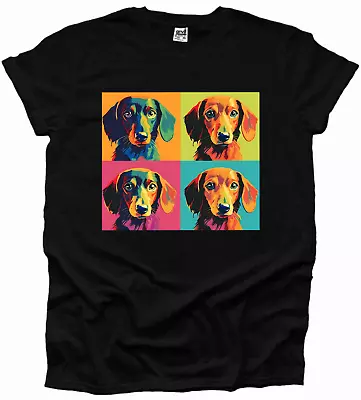 Buy Dog Husky Pitbull Collie Shih Tzu Andy Warhol Style Pop Art Mens Tshirt Woman UK • 9.99£