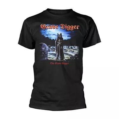 Buy GRAVE DIGGER - THE GRAVE DIGGER BLACK T-Shirt, Front & Back Print Large • 20.09£